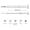 Лента светодиодная LED 5050/60-SMD 10 Вт/м 700 лм/м RGB DC 12В IP20 10мм (блистер 3м) Basic Gauss