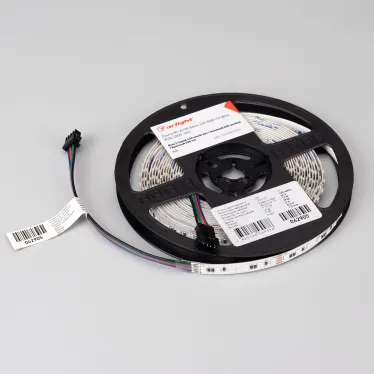 Лента RT-A120-8мм 24V RGB (12 W/m, IP20, 2835, 5м) (5 лет)