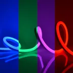 Светодиодная гибкая герметичная лента. NEON ULS-N02-5050-60LED/m-13мм-IP67-DC12V-14W/m-5м-RGB катушка 5м в блистере RGB