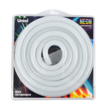 Светодиодная гибкая герметичная лента. NEON ULS-N02-5050-60LED/m-13мм-IP67-DC12V-14W/m-5м-RGB катушка 5м в блистере RGB