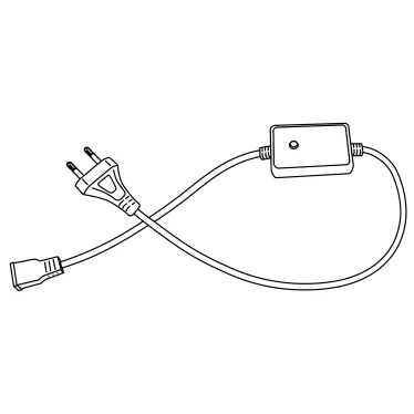 Комплект светодиодной ленты 10 м. IP67. ULS-N22 10M/RGB/1.5м IP67 RRP100C01 RGB. Cетевой шнур 1,5 м с контроллером.