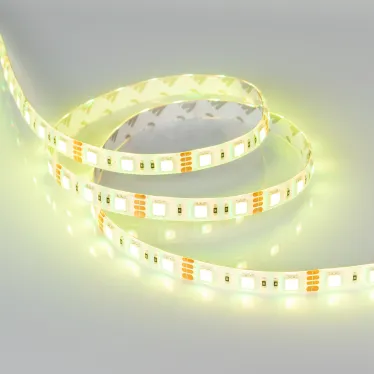 Лента LED RTW 2-5000SE 12V RGB 2x (5060, 300 LED, LUX) (ARL, 14.4 Вт/м, IP65)