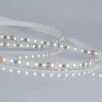 Гибкая светодиодная лента на самоклеящейся основе. ULS-2835-120LED/m-8mm-IP20-DC24V-9,6W/m-5M-6500K Катушка 5 м. в герметичной упаковке. Дневной белый свет (6500K). ТМ Uniel.