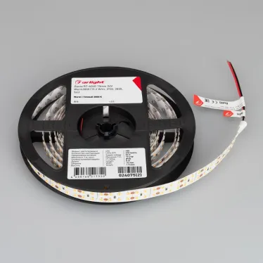 Лента светодиодная RT-A240-15mm 24V Warm3000 (19.2 W/m, IP20, 2835, 5m) (arlight, Открытый) | 024075(2) | Arlight