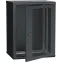 Шкаф LINEA W 15U 600x450 мм дверь перфорированная RAL9005