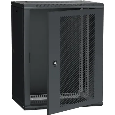Шкаф LINEA W 15U 600x450 мм дверь перфорированная RAL9005