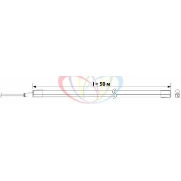 Гибкий Неон LED  - ТЕПЛЫЙ БЕЛЫЙ, бухта 50м | 131-016 | NEON-NIGHT