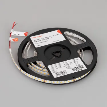 Лента RT-A128-8мм 24V Warm3000 (9.6 W/m, IP20, 2835, 5м) (высок.эфф.150 лм/Вт)
