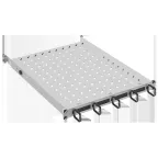 Полка стационарная ITK by ZPAS 19'' 1U с кабельным органайзером и щеточным вводом нагрузка до 120кг 750мм серая