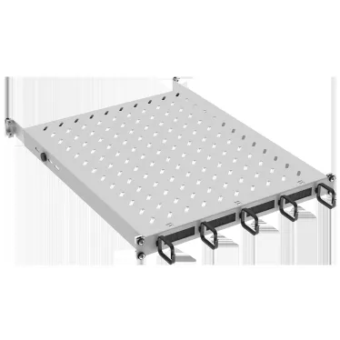 Полка стационарная ITK by ZPAS 19'' 1U с кабельным органайзером и щеточным вводом нагрузка до 120кг 750мм серая