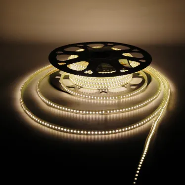 Лента светодиодная LED 2835/120-SMD 7 Вт/м 600 лм/м 3000К AC 220В IP67 10мм (катушка 20м) Black Gauss