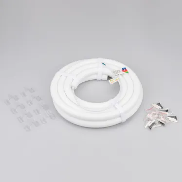 Лента герметичная MOONLIGHT-TOP-F280-D25мм 24V RGB 360deg (14.4 W/m, IP65, 3535, 5м, wire x1) (Вывод кабеля прямой)
