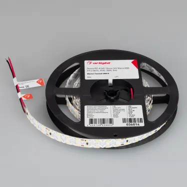Лента RZ-A160-15мм 24V Warm3000 (19.2 W/m, IP20, 2835, 5м) (-)