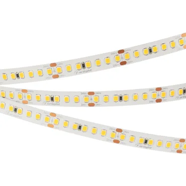 Лента RT-A168-10мм 24V Warm3500 (17 W/m, IP20, 2835, 5м) (Открытый)