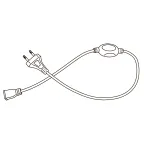 Комплект светодиодной ленты 5 м. IP67. ULS-N21 5м/6500K/1.5м IP67 RRP40C00 Дневной (6500K). Cетевой шнур 1,5 м.