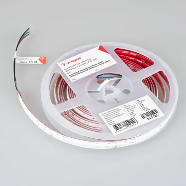 Лента COB-X768-12мм 24V RGBW-Warm (15 W/m, IP20, CSP, 5м) (5 лет)
