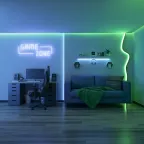 Лента герметичная AURORA-PS-A120-12x6мм 24V Green (10 W/m, IP65, 2835, 5м) (Силикон)