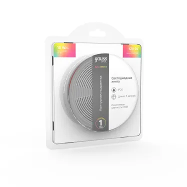 Лента светодиодная LED 5050/60-SMD 10 Вт/м 700 лм/м RGB DC 12В IP20 10мм (блистер 5м) Basic Gauss
