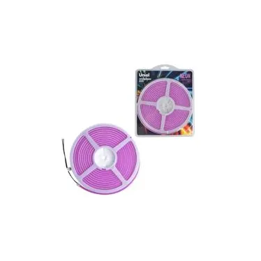 Гибкая светодиодная лента. NEON ULS-N01-2835-120LED/m-6mm-IP67-DC12V-9W/m-5M-PURPLE катушка 5м в блистере фиолетовый свет