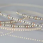 Лента гибкая светодиодная на самоклеящейся основе. ULS-2835-168LED/m-10мм-IP20-DC24V-14W/m-5м-3000K Катушка 5 м. в герметичной упаковке. (3000K).
