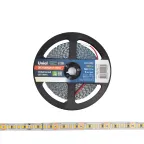 Лента гибкая светодиодная на самоклеящейся основе. ULS-2835-168LED/m-10мм-IP20-DC24V-14W/m-5м-3000K Катушка 5 м. в герметичной упаковке. (3000K).
