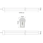 Лента светодиодная ULS-N21-2835-120LED/m-8мм-IP67-220V-8W/m-50M-PINK бобина