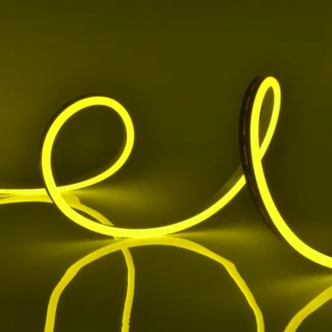 ULS-N21-2835-120LED/m-8mm-IP67-220V-8W/m-50M-YELLOW Светодиодная гибкая герметичная лента. NEON. Бобина 50 м. Желтый свет. TM