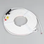 Лента светодиодная герметичная MOONLIGHT-TOP-X320-13x12mm 24V White6500 (5 W/m, IP67, sauna, 5m, wire x1) (ARL, Вывод вниз, 3 года)