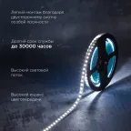 Лента светодиодная 12В SMD2835 14,4Вт/м 120LED/м 6500K 8мм 5м IP20