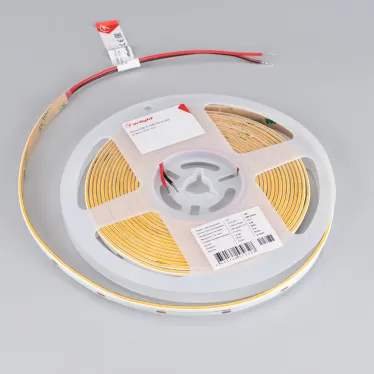 Лента COB-S-X480-8mm 24V Warm2700 (6 W/m, IP20, 5m) (Arlight, боковое свечение)