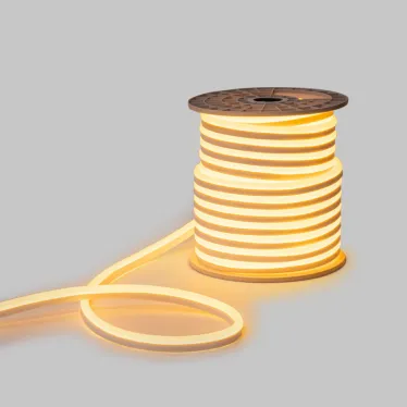 Гибкий неон LED SMD 15х26 мм, тёплый белый, 120 LED/м, 50 м