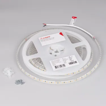 Лента герметичная RTW-PU-A120-10.5mm 24V Day4500 (16.8 W/m, IP68, Wire 2m, 5m) (Arlight, -)