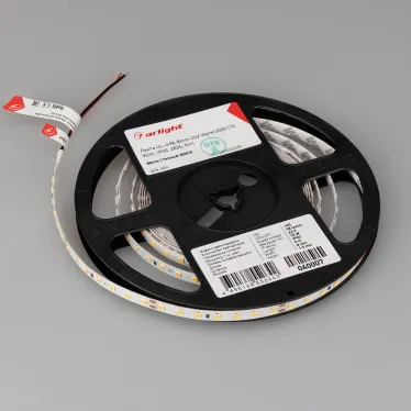 Лента UL-A98-8mm 24V Warm3000 (10 W/m, IP20, 2835, 5m) (Arlight, 7 лет)