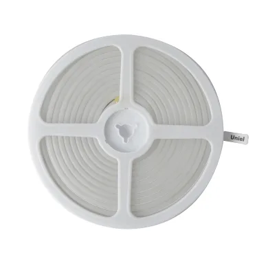 Светодиодная гибкая герметичная лента. NEON ULS-N01-2835-120LED/m-6mm-IP67-DC12V-9W/m-5M-4000K. катушка 5м в блистере белый свет 4000К