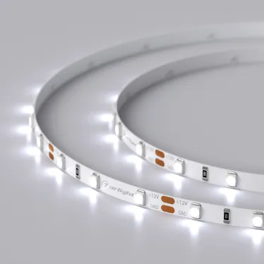 Лента RT-A60-5mm 12V Cool 8K (4.8 W/m, IP20, 2835, 5m) (, узкая)