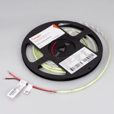 Лента COB-X544-8мм 24V Green (11.5 W/m, IP20, CSP, 5м) (-)