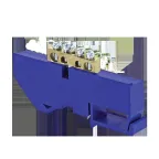                  Шина нулевая N 63.04 изолятор на DIN-рейку (латунь)
               