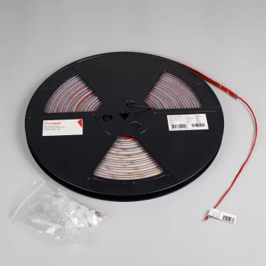 Лента светодиодная герметичная COB-PS-X420-12mm 24V Warm2700 (4.8 W/m, IP67, 15m) (ARL, 5 лет, 420 LED/m)