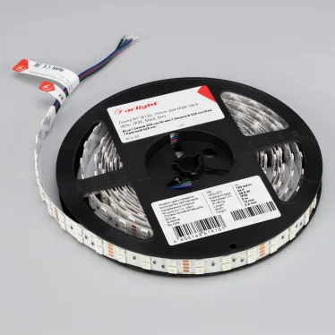 Лента RT-B120-15мм 24V RGB (28.8 W/m, IP20, 5060, 5м) (Открытый)