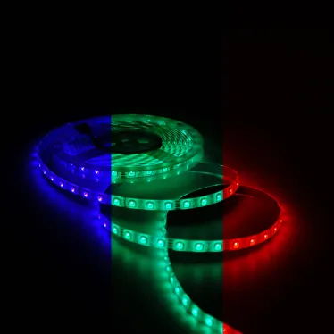 Лента светодиодная LED 5050/60-SMD 12 Вт/м 780 лм/м RGB DC 12В IP65 10мм комплект лента и драйвер (блистер 5м) Basic Gauss