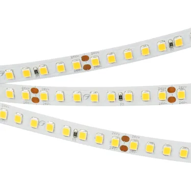 Лента RT-A160-8мм 24V Warm2400 (12 W/m, IP20, 2835, 5м) (высок.эфф.150 лм/Вт)
