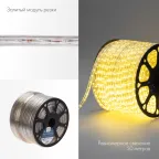 Дюралайт LED, постоянное свечение 2W – тёплый белый, 36 LED/м, 100 м