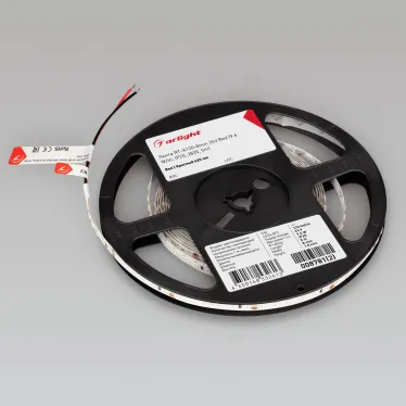 Лента RT-A120-8mm 24V Red (9.6 W/m, IP20, 2835, 5m) (, 9.6 Вт/м, IP20)