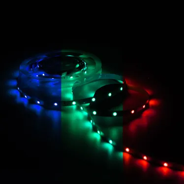 Лента светодиодная LED 5050/30RGB+30W-SMD 6 Вт/м 390 лм/м RGBW DC 12В IP20 10мм комплект лента и драйвер (блистер 3м) Basic Gauss