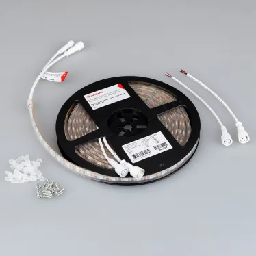 Лента герметичная SPI-P-B60-12мм 5V RGB-PX1-BPT (12 W/m, IP66, 5060, 5м) (бегущий огонь)