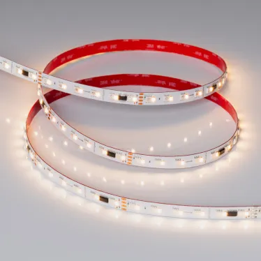 Лента SPI-BA120-12mm 24V RGBW-Warm-PX6-BPT (16 W/m, IP20, 5060/2835, 5m) (Arlight, бегущий огонь)