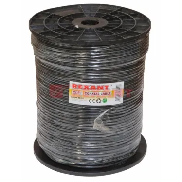 Кабель RG-6U, (64%), 75 Ом, 305м., OUTDOOR | 01-2204 | REXANT
