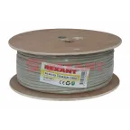Кабель коаксиальный RG-8X, 50 Ом, CCS/Al/A, 75%, бухта 100 м, серый | 01-2021 | REXANT