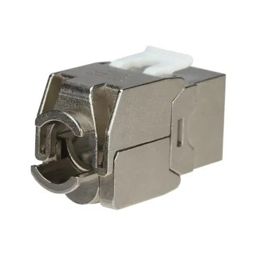 Модуль Keystone Jack RJ-45(8P8C) FTP экранированный CAT6A 180град самозажимной