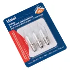 Лампа накаливания для новогодней горки IL-CT13-CL-03/E10/34V SET3 BLISTER на 7 ламп, 3Вт, прозрачная. 34V. Набор из 3шт. в блистере